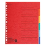 thumbnail of Falken 80001993 20x Register Karton, 24,0 x 29,7cm, 230g/m2 Manila-RC-Krt., 6-teilig - Farben sortiert