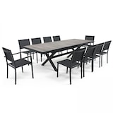 thumbnail of Ausziehbarer 10-Sitzer-Tisch aus Keramik und Aluminium