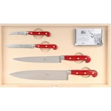 thumbnail of Coltellerie Berti - Il Trinciante completo - Set coltelli cucina forgiati - 14 pezzi - Manico in Plexiglass Rosso