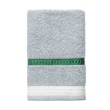 thumbnail of Benetton - Toalha de Lavabo 30x50cm 100% Algodão Cinza com Listras Neutral