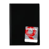 thumbnail of Carpeta 40 fundas soldadas folio negro