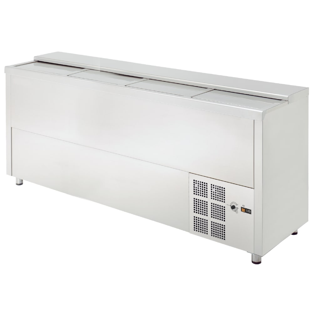 Botellero inox ext-int 4 puertas 580 litros - 2000x550x850 mm - 400 W 230/1V - 74712509 Eurast