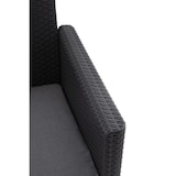 thumbnail of Salon de jardin modulable en résine imitation rotin tressé - Noir -   - 4 personnes - MARIE KETER