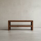 thumbnail of Sheesham Massiv Couchtisch: Modern, orientalisches Flair, Handgefertigt. 110x45x45 cm | Kadima Design