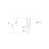 thumbnail of Giemme Spoleto - Termómetro profissional em aço inoxidável para fornos a lenha e barbecues 50 – 430 °C