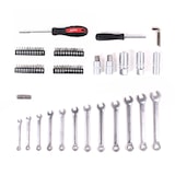 thumbnail of Mephisto Premium XXL Ratschenkoffer / Knarrenkoffer 216-teilig mit Chrom, Vanadium Werkzeug und Bitsatz inkl. Bitaufsatzadpter für Akkuschrauber