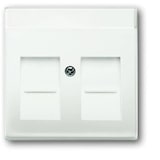 thumbnail of Busch-Jaeger Abdeckung Modular-Jack-Einsatz Verkehrswei?, Wei? 2CKA001710A3887