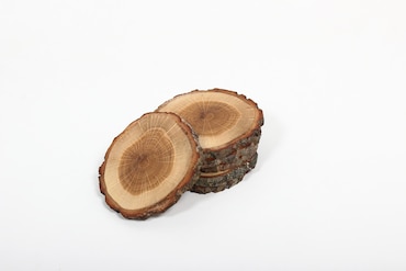 Posavasos de madera natural de Roble (6 unidades)