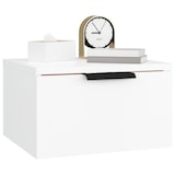 thumbnail of Table de chevet murale blanc 34x30x20 cm