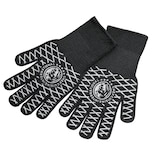 thumbnail of CHEF CUISINE Anti-Rutsch-Grillhandschuhe hitzebeständig bis 500 °C, 32 cm Länge, waschbar, schwarz