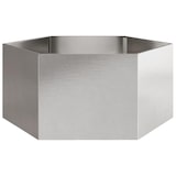 thumbnail of Helloshop26 - Sechseckiger Pflanzkasten/Hochbeet für Pflanzen Blumen Terrasse Garten 104 x 90 x 45 cm Edelstahl silber 02_0038635