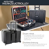 thumbnail of HMF 15602-02 Werkzeugtrolley leer, Werkzeugkoffer aus ABS-Kunststoff mit Rollen, 47 x 40 x 24,5 cm
