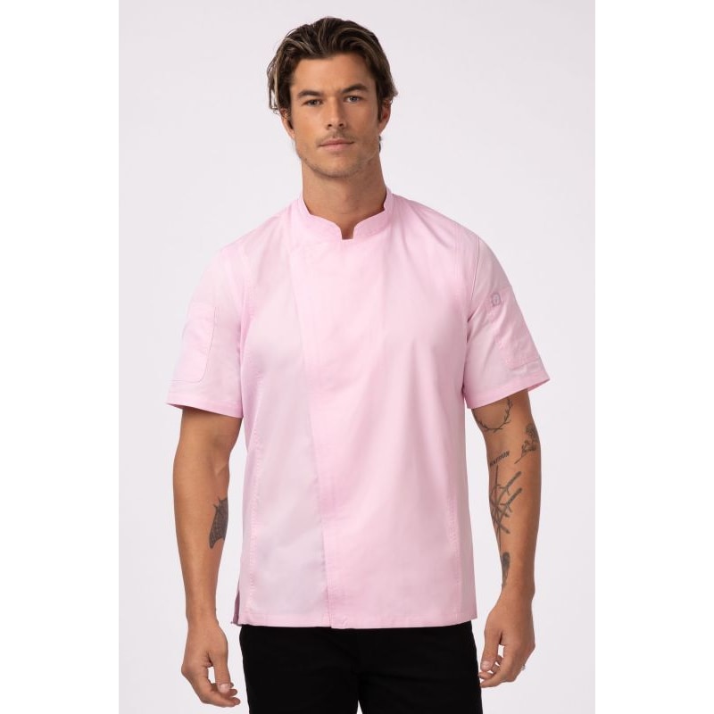 Chef Works® Kochjacke SPRINGFIELD Cool Vent™, Reißverschluss, Pink, Größe M