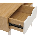 thumbnail of Schreibtisch HWC-E92, Bürotisch Computertisch, 3D-Struktur 120x60cm ~ naturbraun weiß