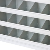 thumbnail of PROREGAL Schüttenregal mit 48 Fächer zur Wandbefestigung | HxBxT 85x50x12,5cm | Lichtgrau