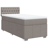 thumbnail of vidaXL Boxspringbett mit Matratze Taupe 100x200 cm Stoff