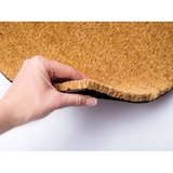 thumbnail of Türvorleger 100% Kokosmatte 60x40 - 100x80 cm rutschfest Fußabtreter Schmutzfangmatte Latex SCHWARZ : 40 x 60 cm