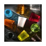 thumbnail of Fade Set 6 bicchieri in vetro giallo effetto crackle Ice