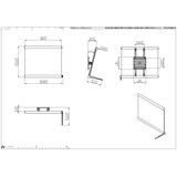 thumbnail of pba 01 Kippspiegel 515mm mit Bedienhebel 615x515mmx14 Grad, Nylonrahmen