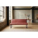 thumbnail of KAWOLA Esszimmerbank ELEEN Leder rot 183cm