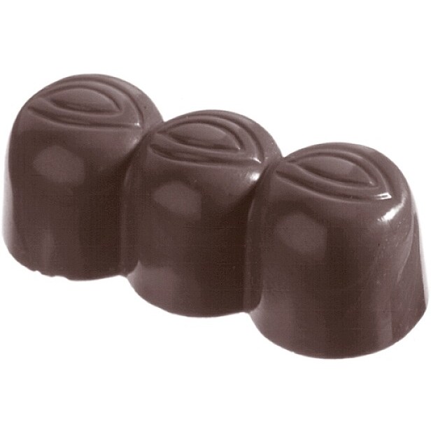 1 x SCHNEIDER Schokoladen-Form 3er Nusspraline-K  47x19x17