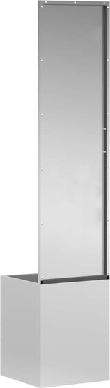 thumbnail of vidaXL Blumentopf mit dekorativem Paneel Silber 32 x 140 cm