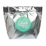 thumbnail of Metallisierte Plastik-Kühltasche 42 x 35 x 16 cm (Öffnung x Höhe x Falte) - großes Volumen 16L - PE-Schaumisolierung - pro 200 Stück