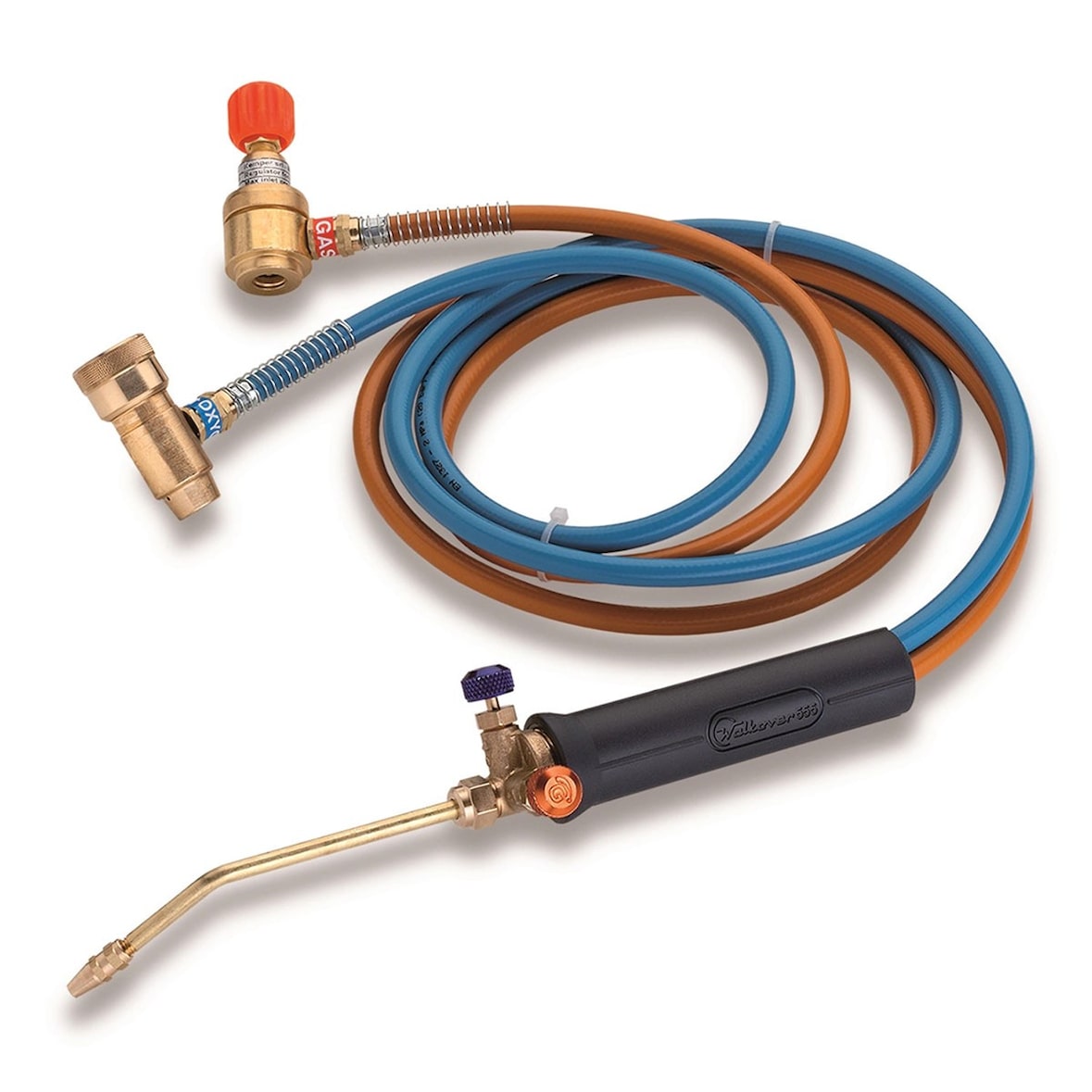 Cannello bi-gas KEMPER M10 per ossigeno e gas propano butano, tubi da 1,5 m