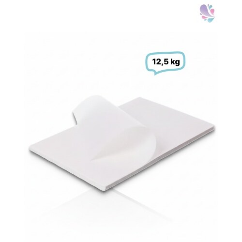 Pergaplus 1/8 Bogen, Pergamentersatzpapier, Einschlagpapier weiß, 37,5x25 cm, 12,5 KG für Verpackung von Lebensmitteln