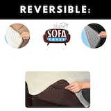 thumbnail of Starlyf Sofa Cover Individual, Sesselhusse, Sesselauflage, wasserabweisend, wendbar braun und beige, 190x170 cm, Sesselbezug