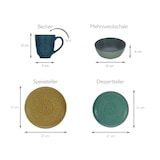 thumbnail of CreaTable Samarkand bunt Kombiservice 16-tlg Steinzeug