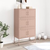 thumbnail of vidaXL Dressoir 68,5x38,5x123,5 cm staal roze