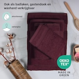 thumbnail of DoubleDry Handdoeken 6 st 50x100 cm - 100% katoen 500 g/m2 - bordeaux rood