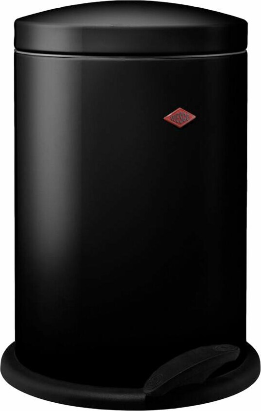 Treteimer Base Softer 116, Bad Abfalleimer, Mülleimer, Stahlblech, Schwarz, 13 L, 116212-62