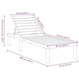 thumbnail of vidaXL Sonnenliege Kiefernholz Imprägniert