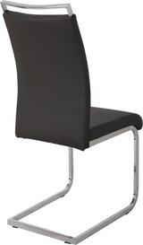 thumbnail of SVITA Set van 2 stoelen Bureaustoel Gestoffeerde stoel Eetkamerstoel Kunstleer zwart