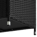 thumbnail of tectake Wicker opbergbox Kiruna met kunststof gaas, 120x55x61,5cm, 270l - zwart - 404594