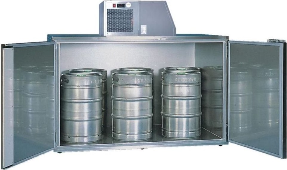 KBS Faßkühler für 6 Fässer Ohne Maschinenaufsatz 1560x970 x1106 mm 2 türig