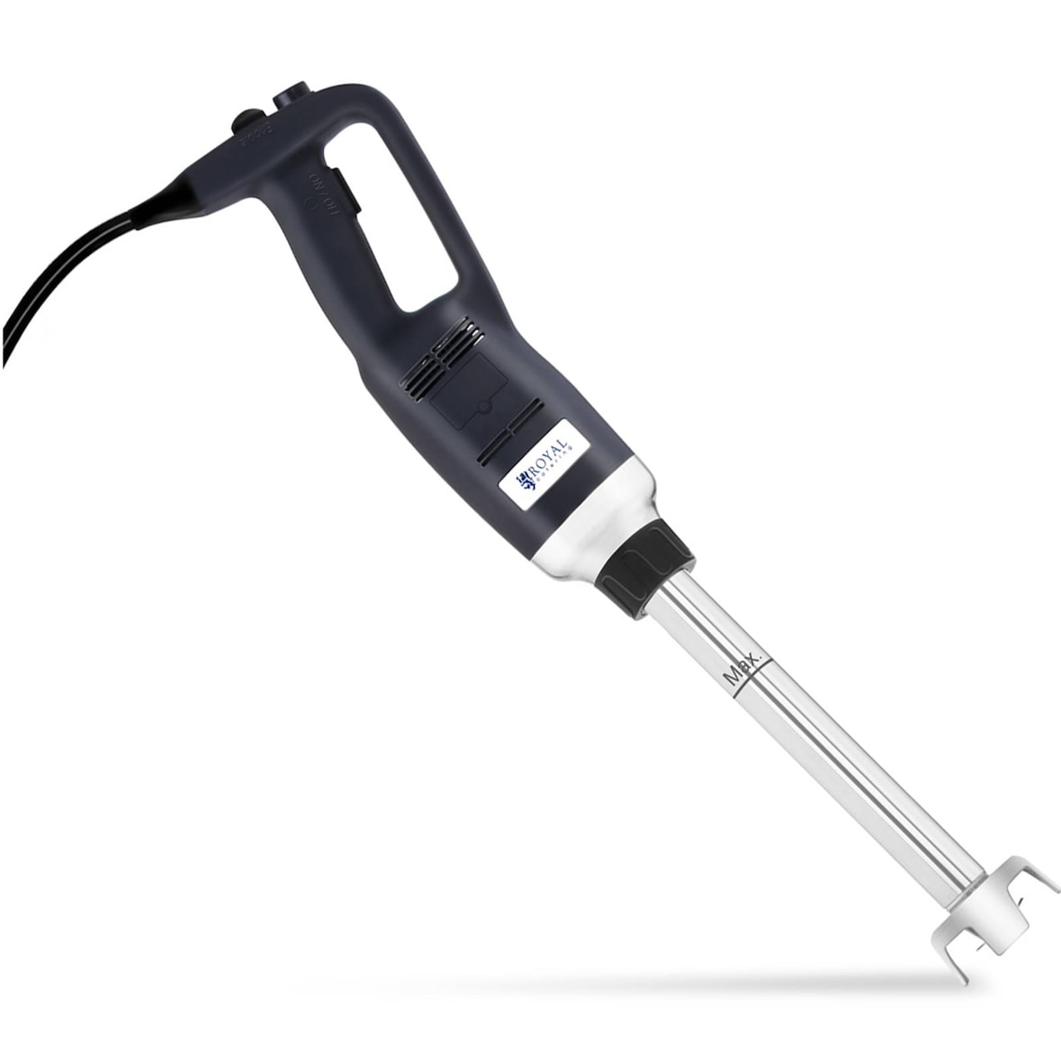 Royal Catering Batidora de brazo profesional - 500 W - 300 mm - velocidad regulable en continuo - de 6.000 a 18.000 rpm