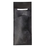 thumbnail of 520 Bestecktaschen mit Serviette schwarz marmoriert 20 cm