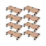 thumbnail of PROREGAL Mega Deal 8x Profi Transportroller mit 6 Rollen | HxBxT 11x30x68cm | Traglast 300kg | Sperrholzplatte | Braun | Möbelroller Rollbrett