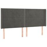 thumbnail of vidaXL Boxspringbett mit Matratze & LED Dunkelgrau 160x200 cm Samt