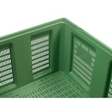 thumbnail of Palettenbox LxBxH: 1200 x 1000 x 790 mm perforiert mit 3 Kufen in grün