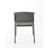 thumbnail of METRO PROFESSIONAL Cadeira empilhável com braços, alumínio/revestimento têxtil, cinzento escuro/cinzento