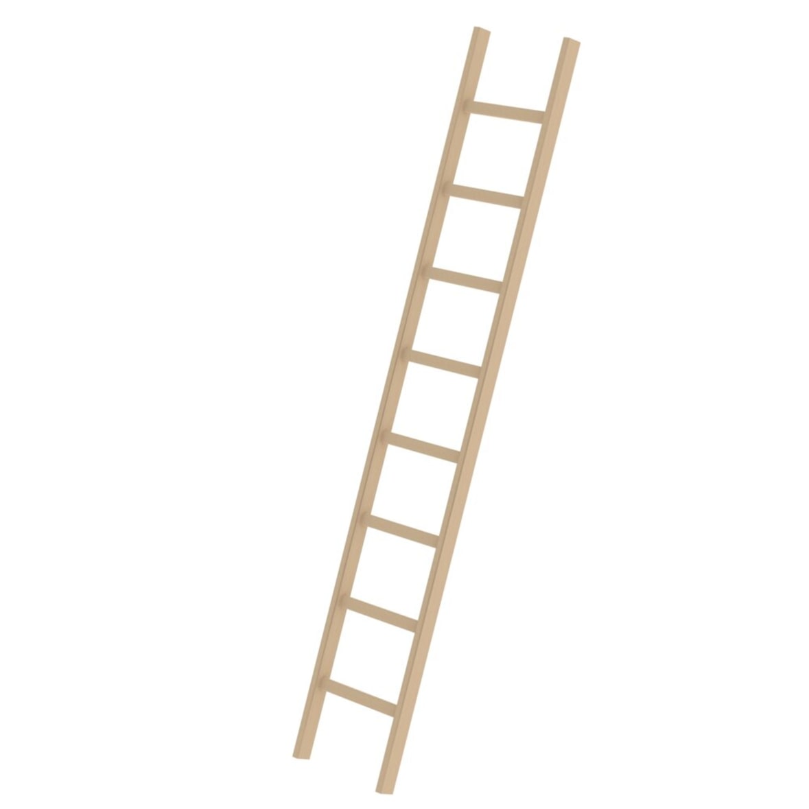 Anlegeleiter Holz 33108 ohne Traverse 8 Sprossen