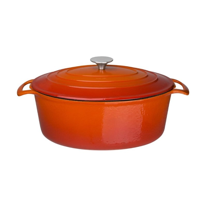 Caçarola oval Vogue laranja grande