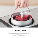 thumbnail of Dolce Bacio Eiscremebereiter Kompressor 2l LCD-Display Touch EdelstahlSilber