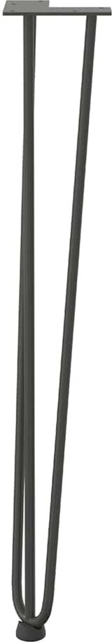 thumbnail of Helloshop26 - Set mit 4 Haarnadelbeinen für einen 72 cm Konsolentisch modernes Design matte Oberfläche massiver anthrazitfarbener 02_0056745