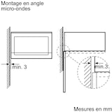 thumbnail of Neff N 50 Einbau Mikrowelle Schwarz HLAWD23N0 mit Reinigungssystem, 38 cm Nische, 800 W, 20 Liter