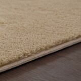 thumbnail of Teppich Kurzflor waschbar Unifarben Wohnzimmer schmutzabweisend Natur Quadrat 200S | 100% Polyester | Florhöhe: 10 mm | pflegeleicht